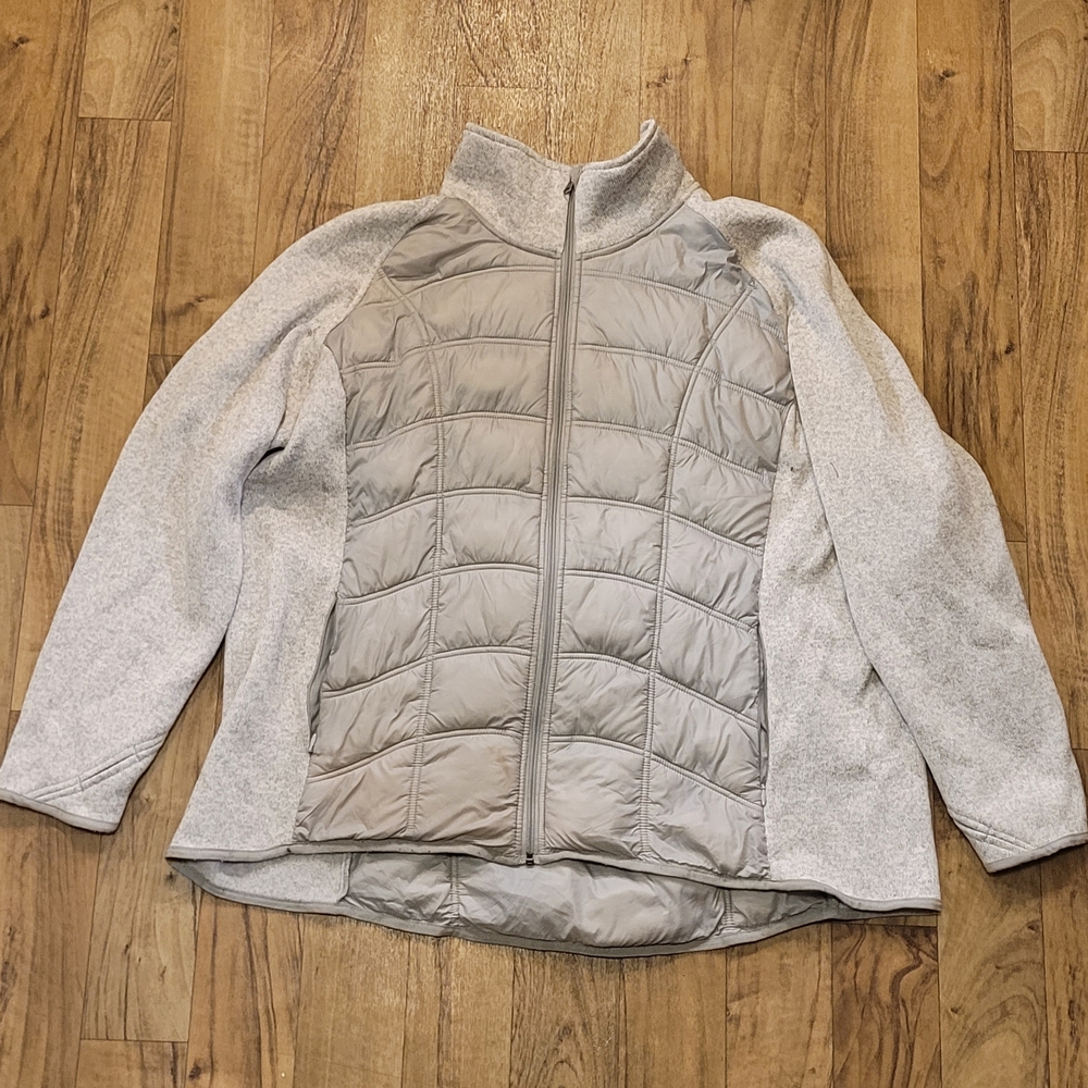 Falls Creek Light Gray Puffer Jacket